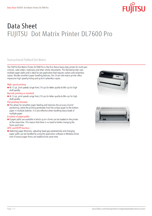 Fujitsu-Dot-Matrix-Printer-DL7600-Pro-ds