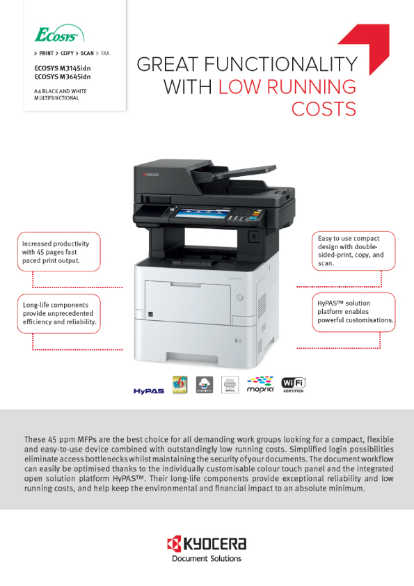 This is a Kyocera ECOSYS M3655idn KDS Final data sheet UK:data sheet from Europe(United Kingdom).